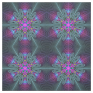 Mandala Colorful Strickendes Fraktal Kunst Kaleido Stoff