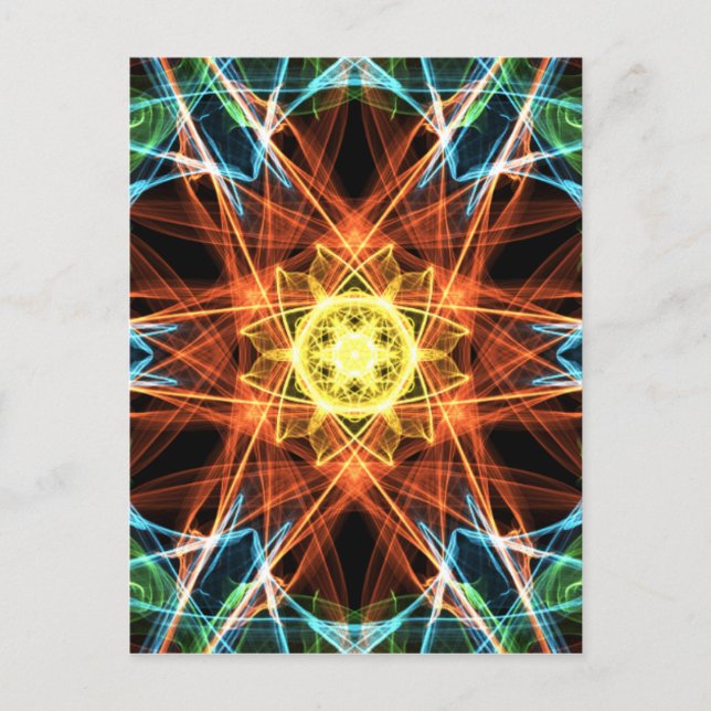 Mandala colorida.png postkarte (Vorderseite)