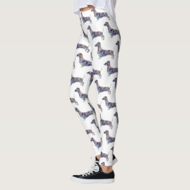 Mandala Dackel Benutzerdefinierte Leggings