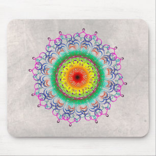 Mandala Damask Yoga Meditation Holistic Mousepad
