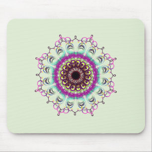 Mandala Damask Yoga Meditation Holistic Mousepad