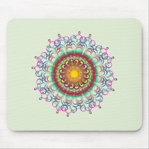 Mandala Damask Yoga Meditation Holistic Mousepad