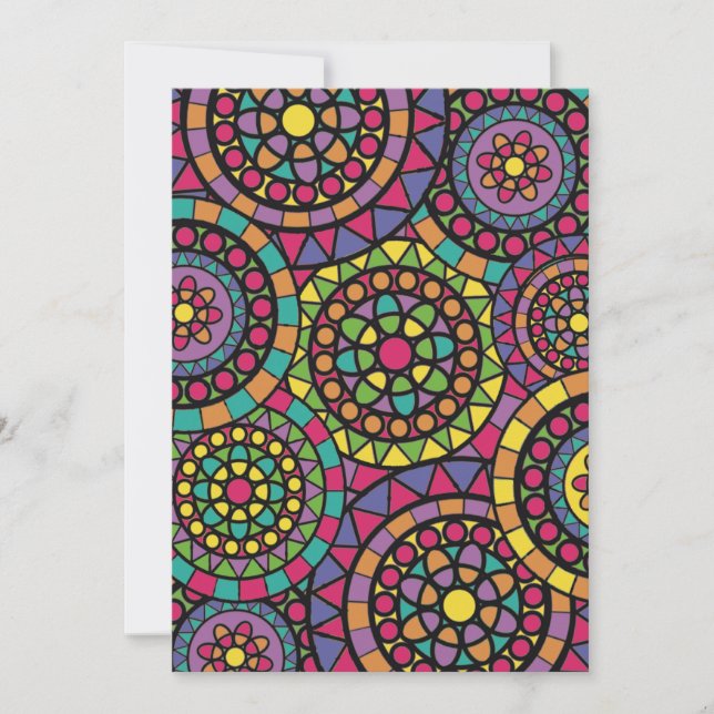 Mandala Dankeskarte (Vorderseite)