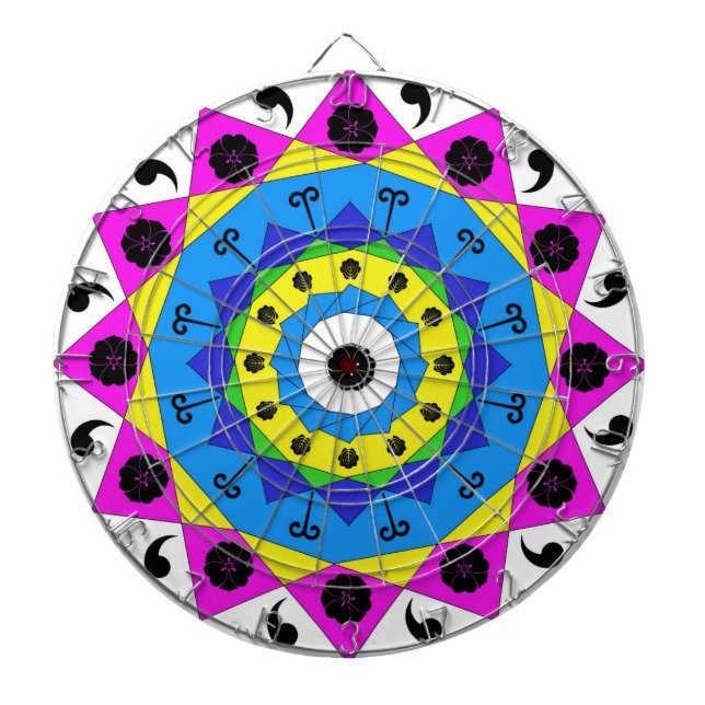 Mandala Dartscheibe (vorne)