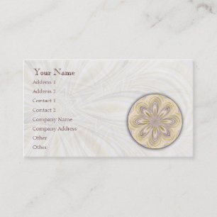 Mandala de affaiblissement d'or - carte de visite