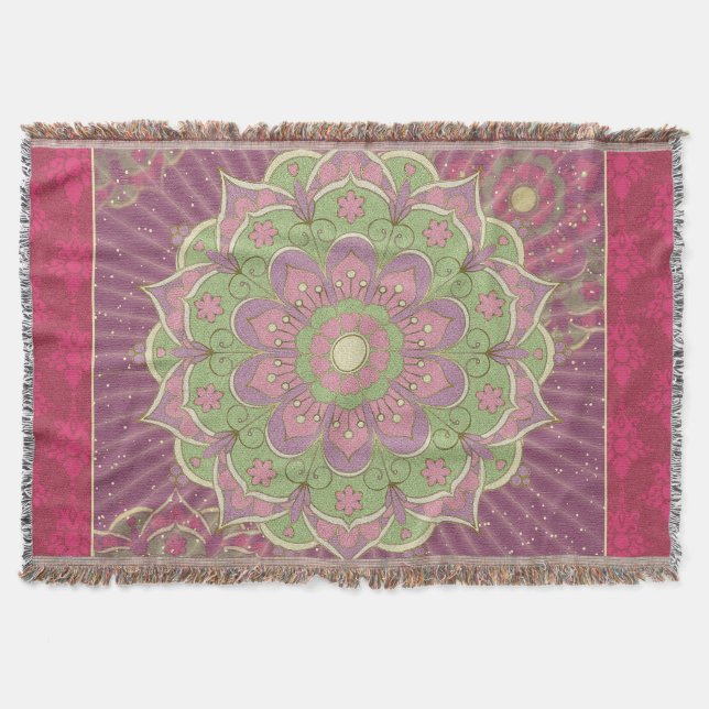 Mandala de guérison - Lancer la couverture (Devant)