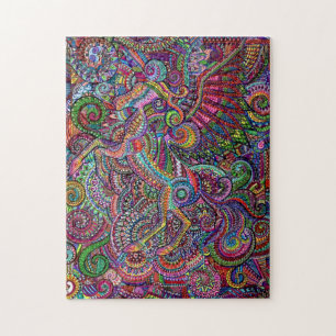 Mandala de licorne en puzzle difficile Art