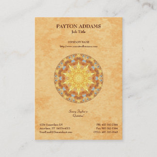 Mandala de renouvellement - carte de visite