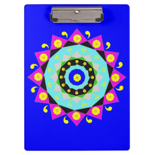 Mandala: Dekorative Zwischenablage Klemmbrett