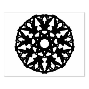 Mandala- dekoratives Muster in Rund Gummistempel