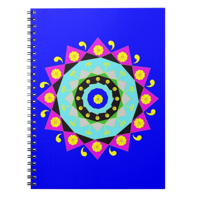 Mandala:Dekoratives Notebook Notizblock (Vorderseite)