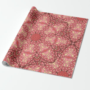 Mandala der abstrakten Blume - nahtloses ethnische Geschenkpapier