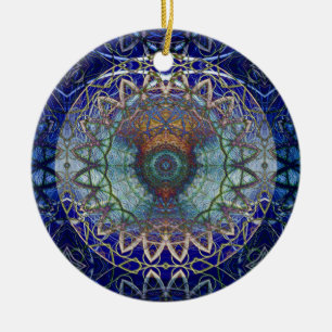Mandala der Noedic Netz-Verzierung Keramikornament