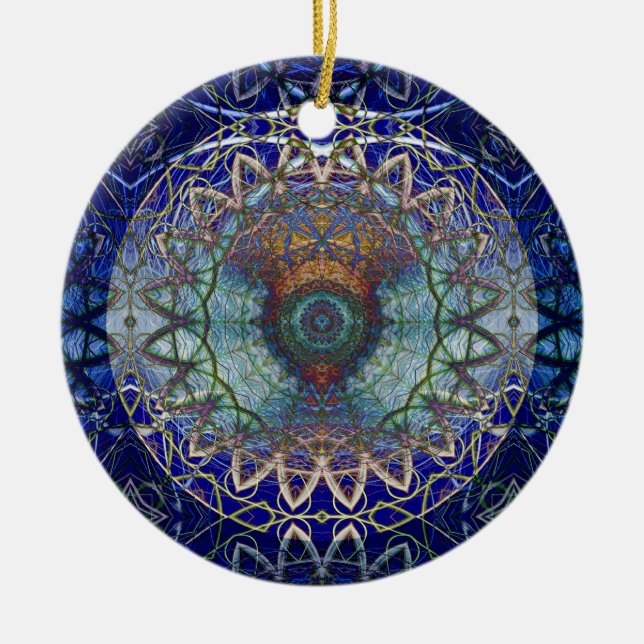 Mandala der Noedic Netz-Verzierung Keramikornament (Vorne)
