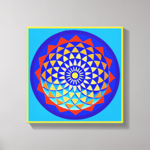 Mandala des Friedens und der Liebe Leinwand