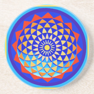 Mandala des Friedens und der Liebe Untersetzer