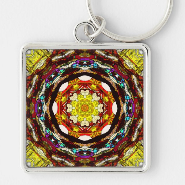 Mandala des Lichts Schlüsselanhänger (Vorne)