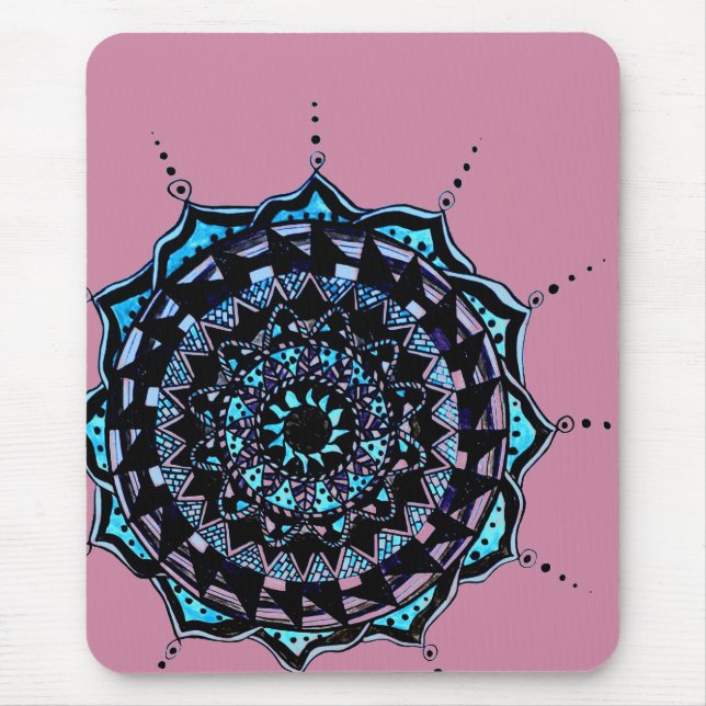 Mandala Design Mousepad (Vorne)