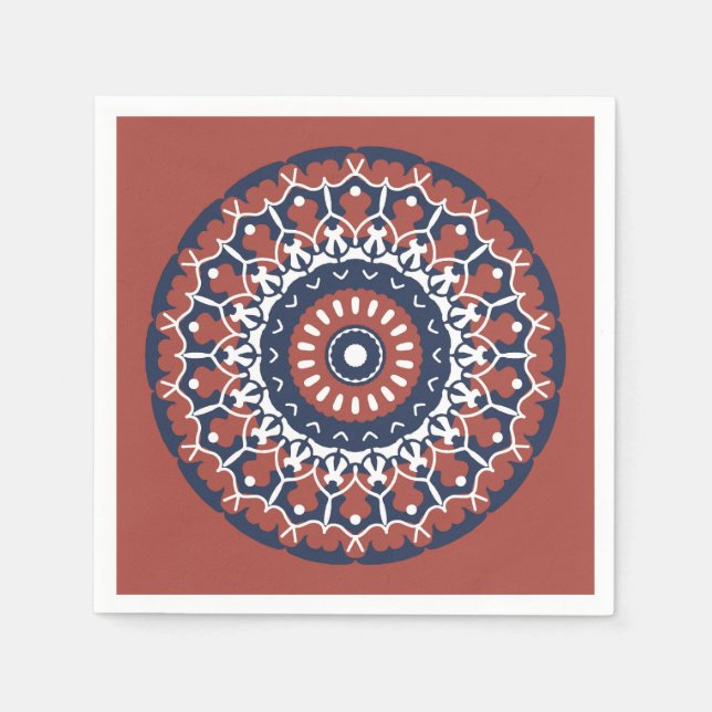 Mandala Design Papierserviette (Vorderseite)