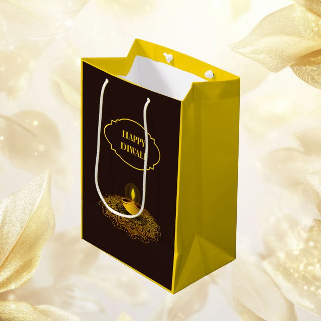 Mandala-Diya-Golddiwali Mittlere Geschenktüte (Von Creator hochgeladen)
