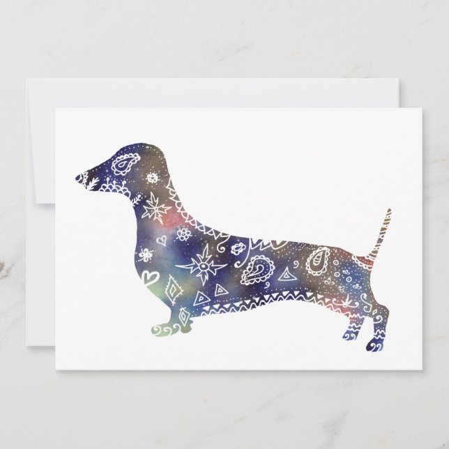 Mandala Dog Postcard (Vorderseite)