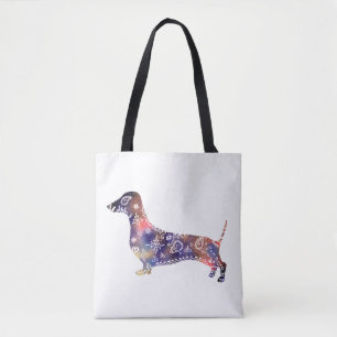 Mandala Dog, Sac fourre-tout Dachshund All-Over-Pr