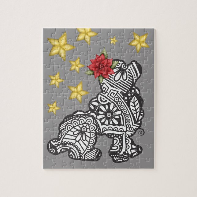 Mandala Dog with Stars (Vertikal)