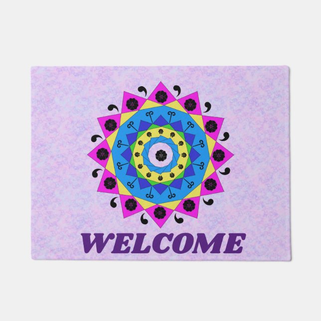 Mandala Door Mat Fußmatte (Vorderseite)