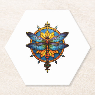 Mandala Dragonfly Luminous Sacred Geometry Spiritu Untersetzer