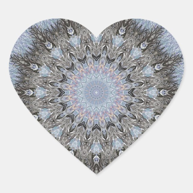 Mandala Dreamcatcher Heart Sticker (Vorderseite)
