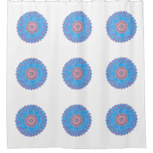 Mandala-Druck Duschvorhang