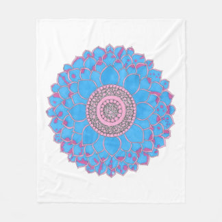 Mandala-Druck Fleecedecke