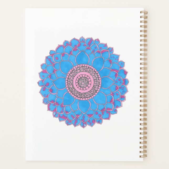 Mandala-Druck Planer (Rückseite)