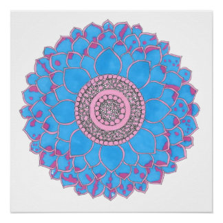 Mandala-Druck Poster