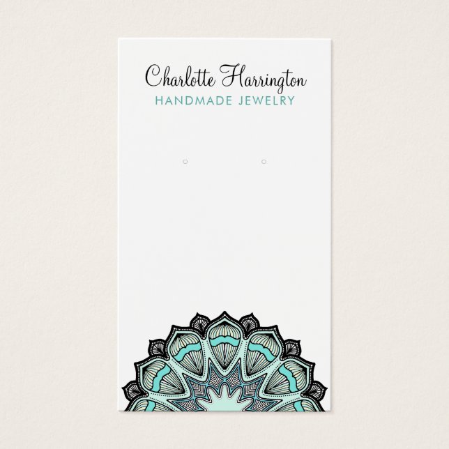 Mandala Earring Juwelier Display Card (Vorderseite)