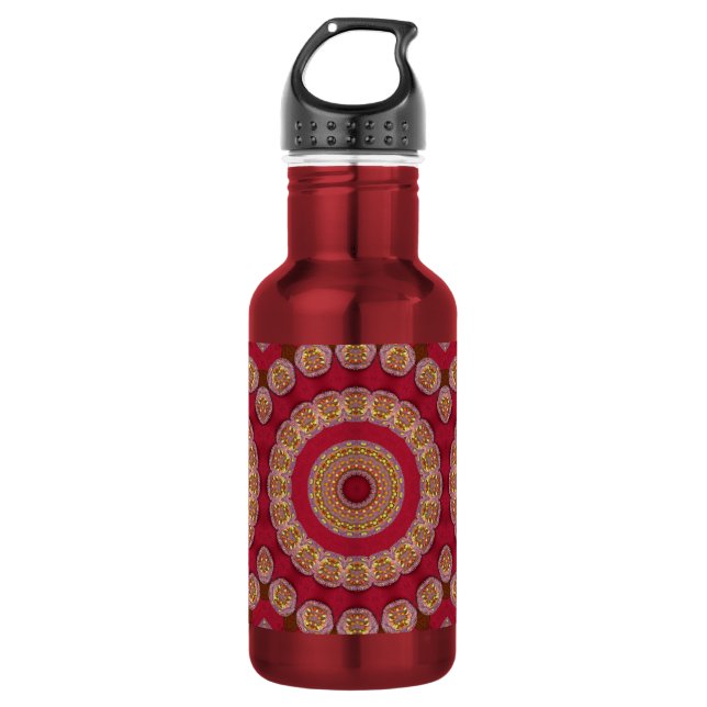 Mandala Edelstahlflasche (Vorderseite)