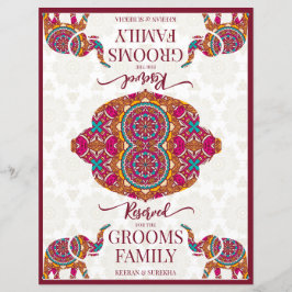 Mandala Elefant Indische Hochzeit vorbehaltenes Ze