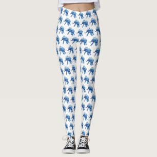 Mandala Elephant Batic Art Leggings personnalisés
