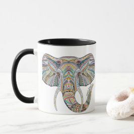 Mandala Elephant Coffee Tasse