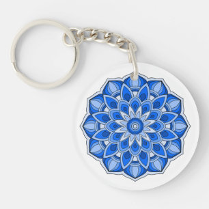 Mandala en bleu