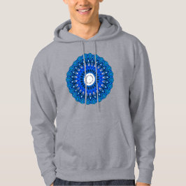 Mandala en Sweat - shirt à capuche bleu Sweatshirt