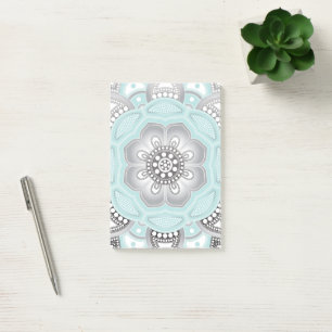 Mandala-Erstellung, alle Punkte für eine 1 Post-it Klebezettel