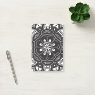Mandala-Erstellung, alle Punkte für eine 9 Post-it Klebezettel