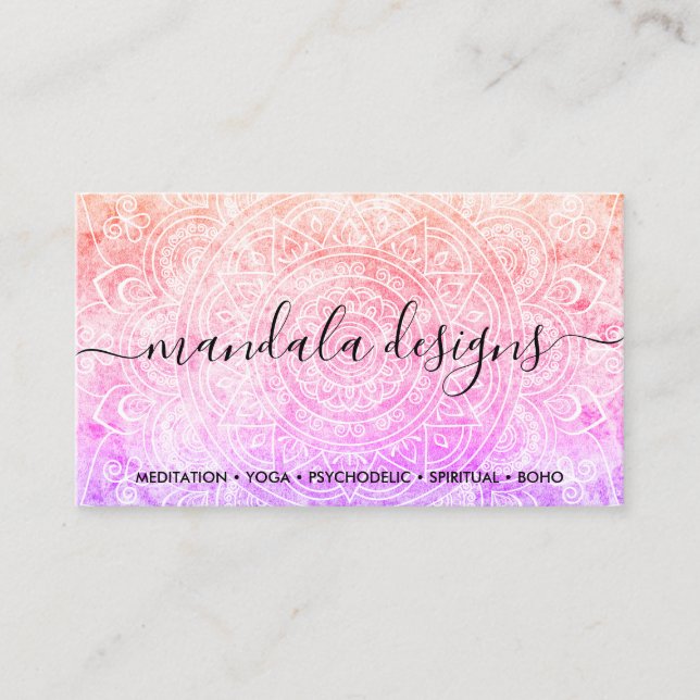 Mandala Essential Oils Wellness-Center Bohemisch S Visitenkarte (Vorderseite)