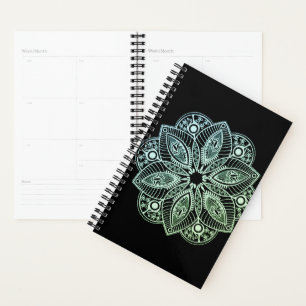 Mandala Exotic Tribal Green Gradient