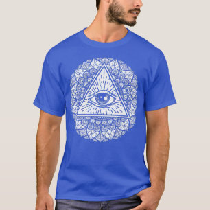 Mandala Eye Horus Lazy Halloween Kostüm Beängstige T-Shirt