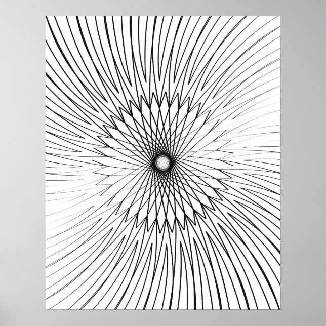 Mandala, Fahrradrähte 2 Poster (Vorne)