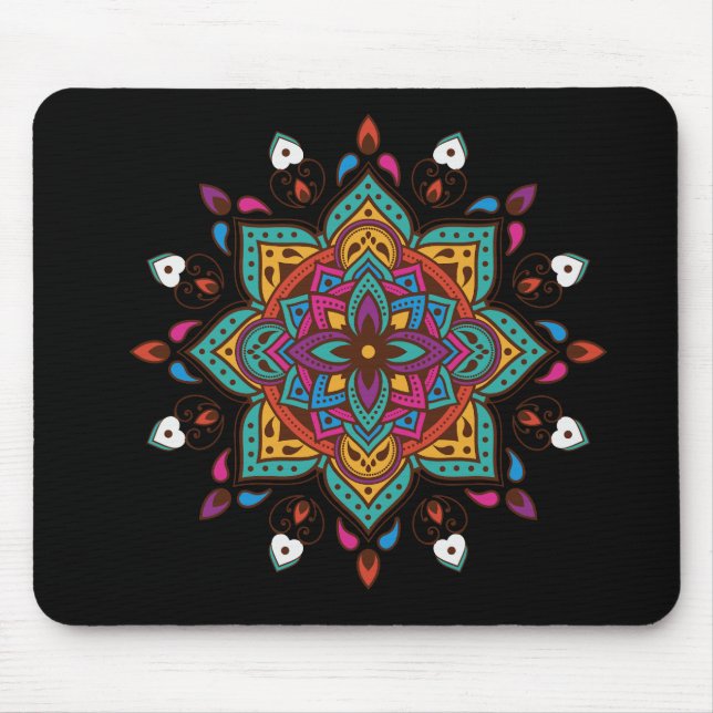 Mandala-Farbe Mousepad (Vorne)