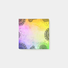 Mandala farbenfroh post-it klebezettel