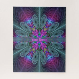 Mandala Farbige Spirituelle Fraktal Kunst Name